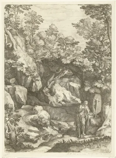 Landschap met de boetvaardige Magdalena
