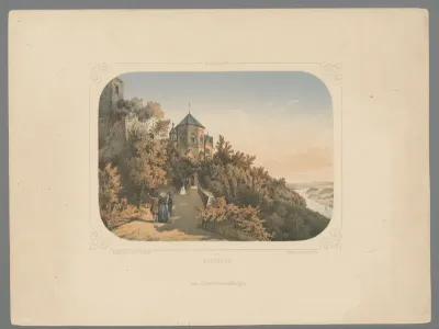 Landschap met de burcht Rheineck