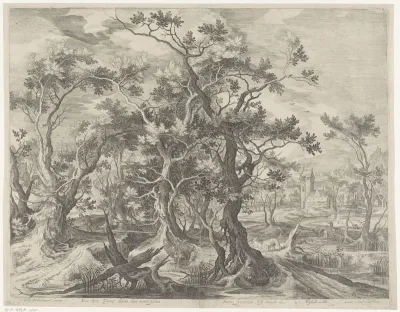 Landschap met de dood van de ongehoorzame godsman