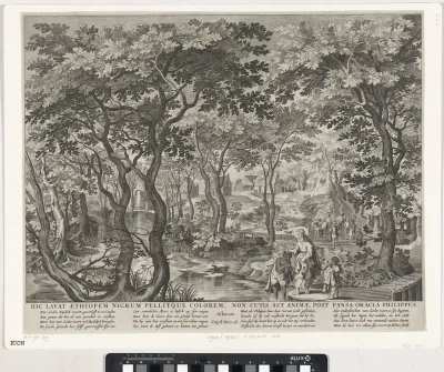 Landschap met de doop van de kamerling