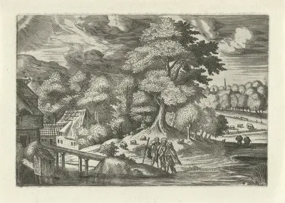 Landschap met de Emmaüsgangers