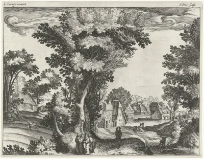 Landschap met de gelijkenis van het onkruid tussen het graan