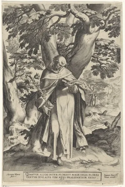 Landschap met de H. Dominicus