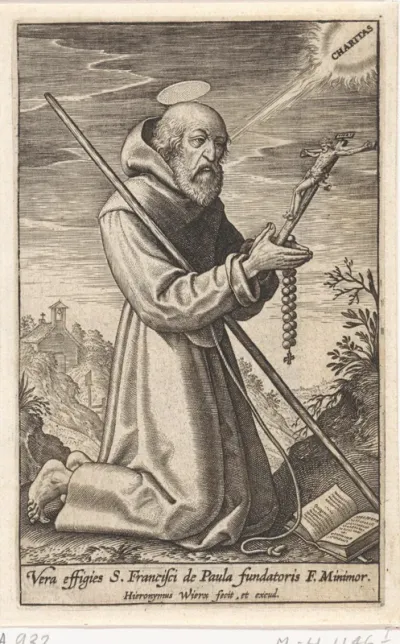 Landschap met de H. Franciscus van Paola