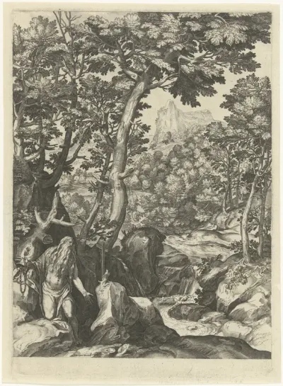 Landschap met de H. Onuphrius