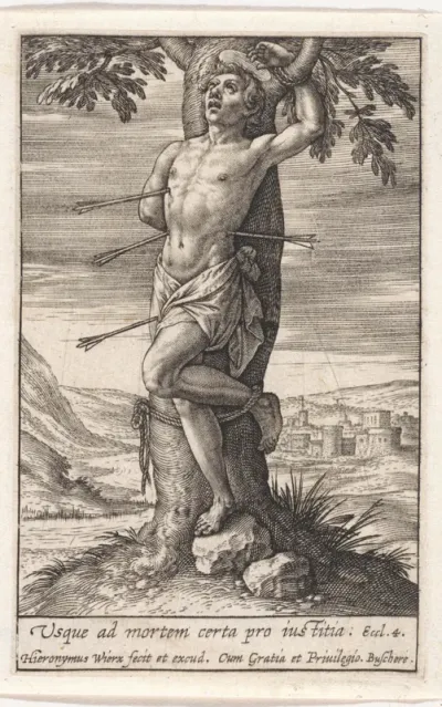 Landschap met de H. Sebastiaan