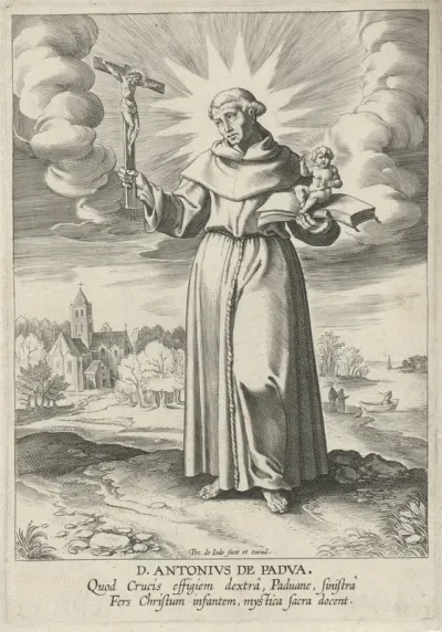 Landschap met de heilige Antonius van Padua