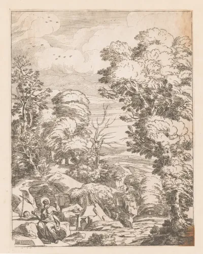 Landschap met de heilige Hieronymus