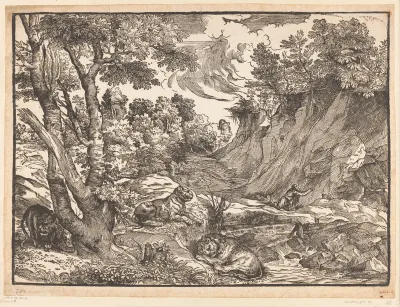 Landschap met de heilige Hieronymus