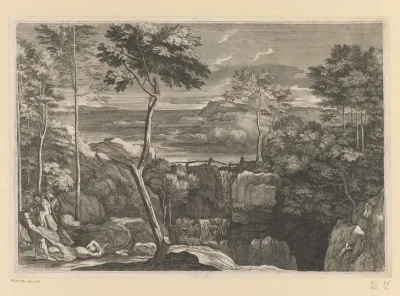 Landschap met de parabel van de Barmhartige Samaritaan