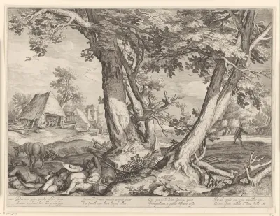 Landschap met de parabel van de zaaier