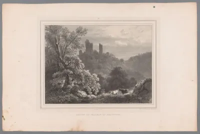 Landschap met de ruïne van Beauffort