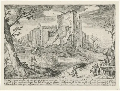 Landschap met de ruïne van Brederode