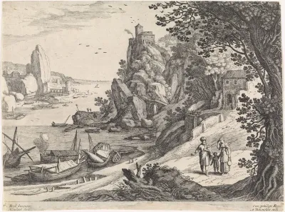 Landschap met de verdrijving van Hagar en Ismaël