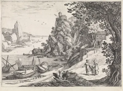 Landschap met de verdrijving van Hagar en Ismaël