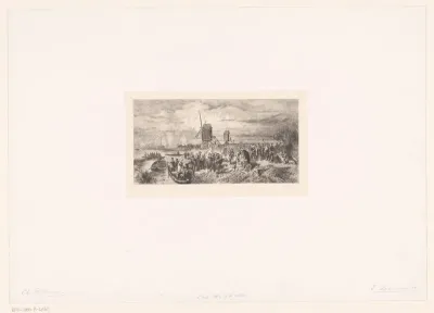 Landschap met de watergeuzen voor Leiden