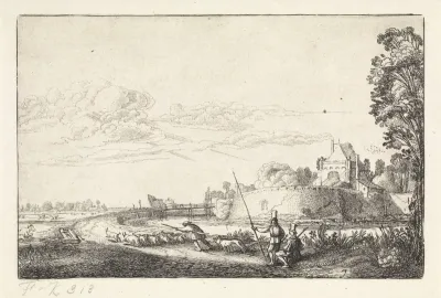 Landschap met de Zijlpoort te Haarlem