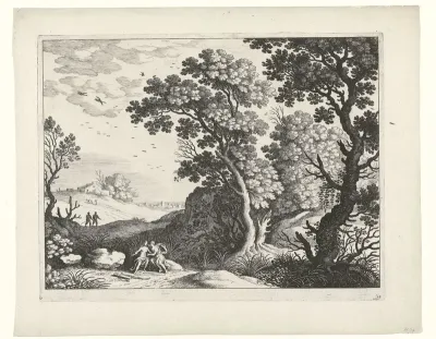Landschap met Diana en een nimf