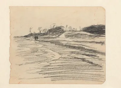 Landschap met dijk