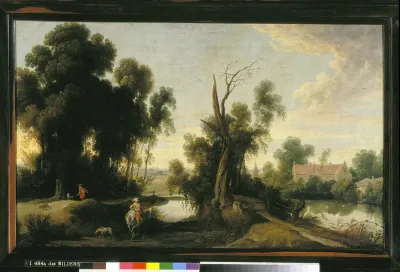 Landschap met dode eik