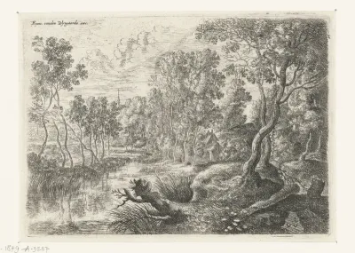 Landschap met een beek