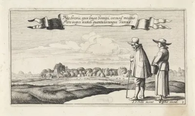 Landschap met een boerenpaar