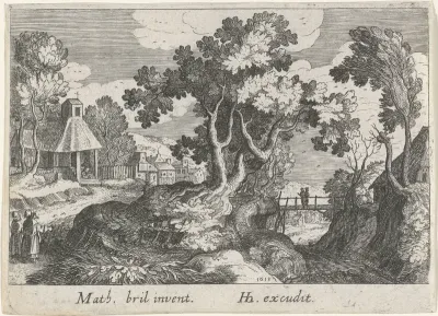 Landschap met een boom