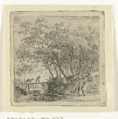 Landschap met een bruggetje