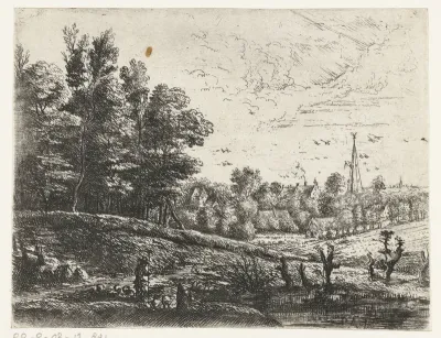 Landschap met een herder