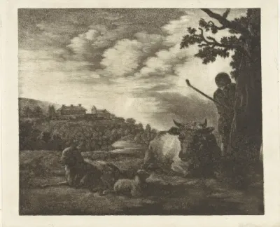 Landschap met een herder