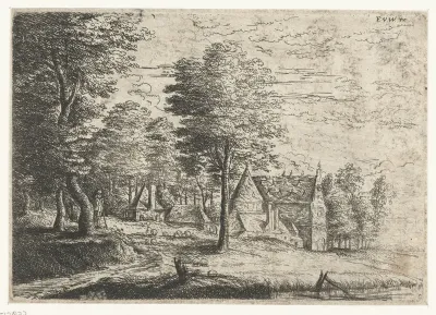 Landschap met een herder en zijn kudde