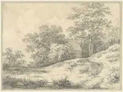 Landschap met een huis