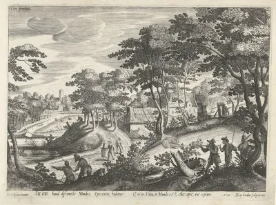 Landschap met een jachtscène