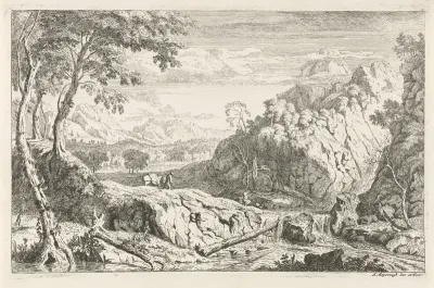 Landschap met een jager
