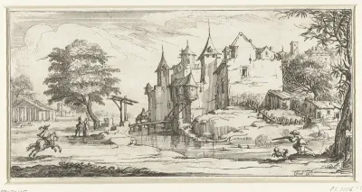 Landschap met een kasteel