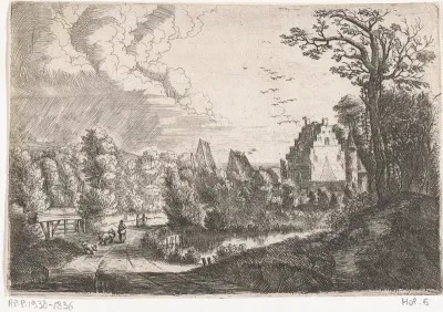 Landschap met een kasteel