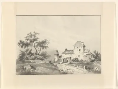 Landschap met een kasteel