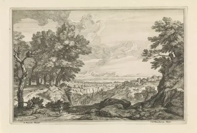 Landschap met een kloof