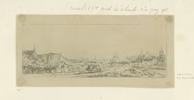 Landschap met een koets