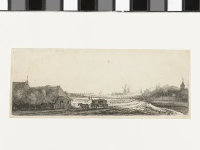 Landschap met een koets
