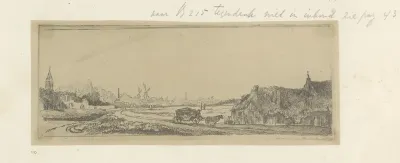 Landschap met een koets