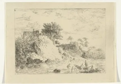 Landschap met een meer