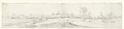Landschap met een paard en wagen