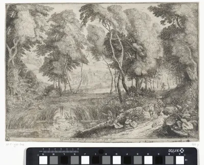 Landschap met een pakezel