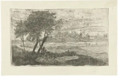 Landschap met een ploeger