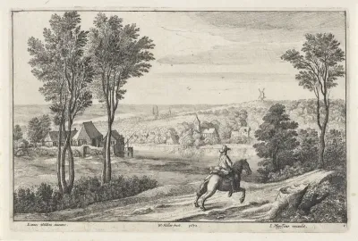 Landschap met een ruiter