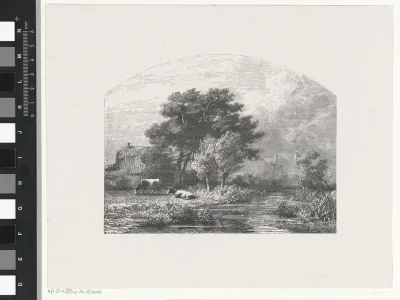 Landschap met een sloot