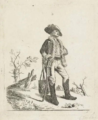 Landschap met een soldaat