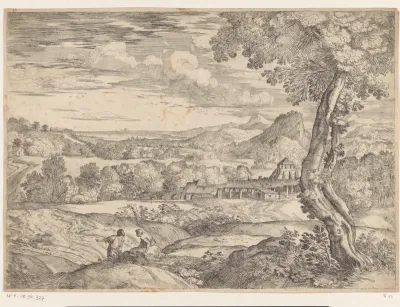 Landschap met een steenfabriek