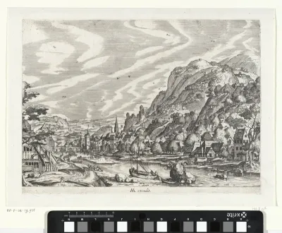 Landschap met een trekschuit en een pont